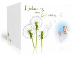 Geburtstagskarte Pusteblume