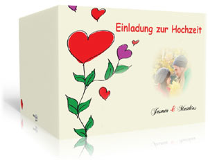 Hochzeitskarte-Herz