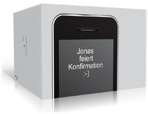 konfirmationskarte handy