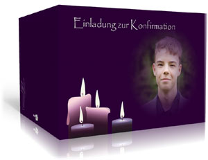 konfirmationskarte Kerze